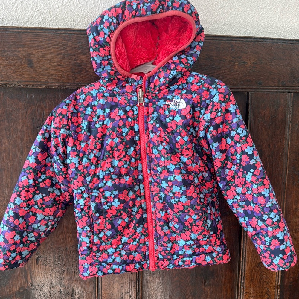Girls reversible North Face jacket